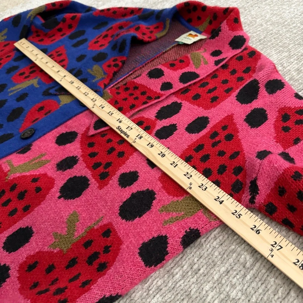 FARM Rio Pink and Blue Strawberry Cardigan - Picture 6 of 9